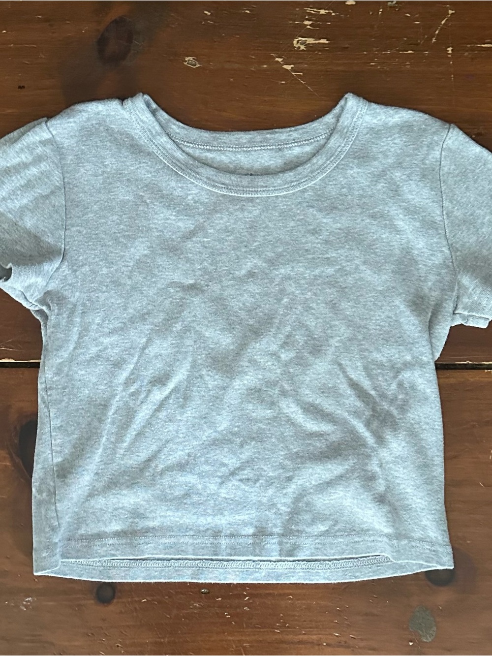 Brandy Melville Light Heather Gray Short Sleeve Tee